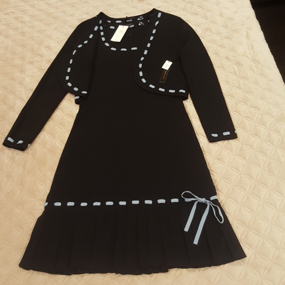 Black/Blue 2 piece dress Size M